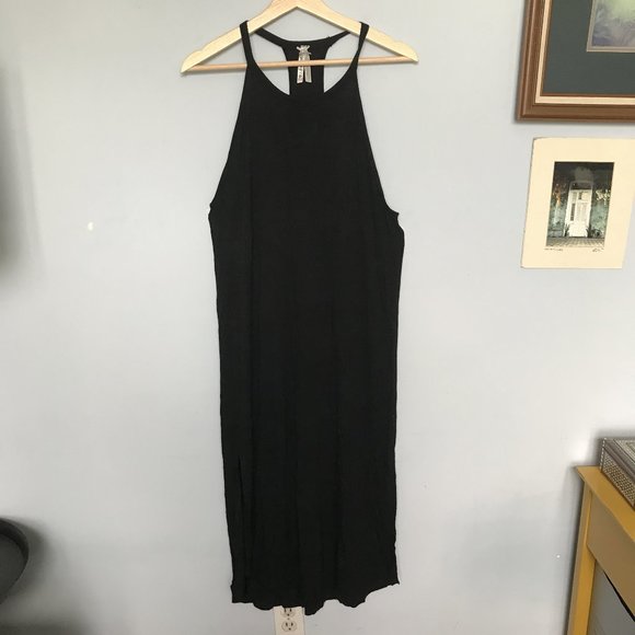 J.O. & Co Black Racerback Bodycon Jersey Dress - Picture 1 of 3